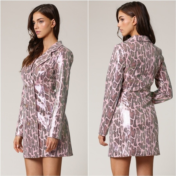 KENDRA Snake Print Blazer Dress - Picture 4 of 5